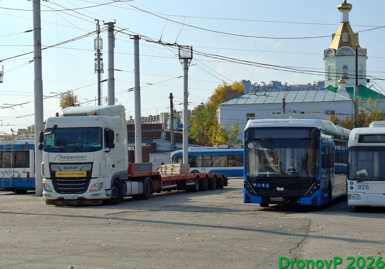 🚎В Самару привезли новый белорусский троллейбус "Ольгерд" для тестов.