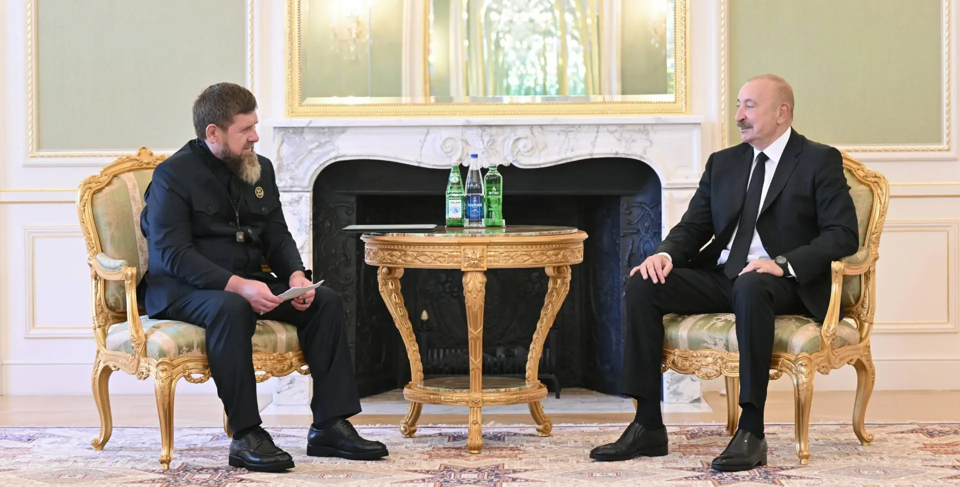 Президент Азербайджана Ильхам Алиев принял главу Чеченской Республики Рамзана Кадырова....
