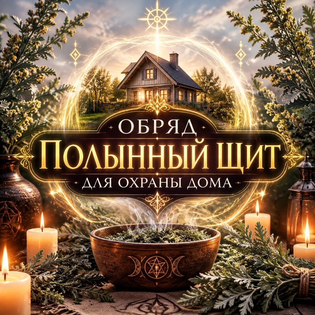 Обряд «Полынный щит» для охраны дома