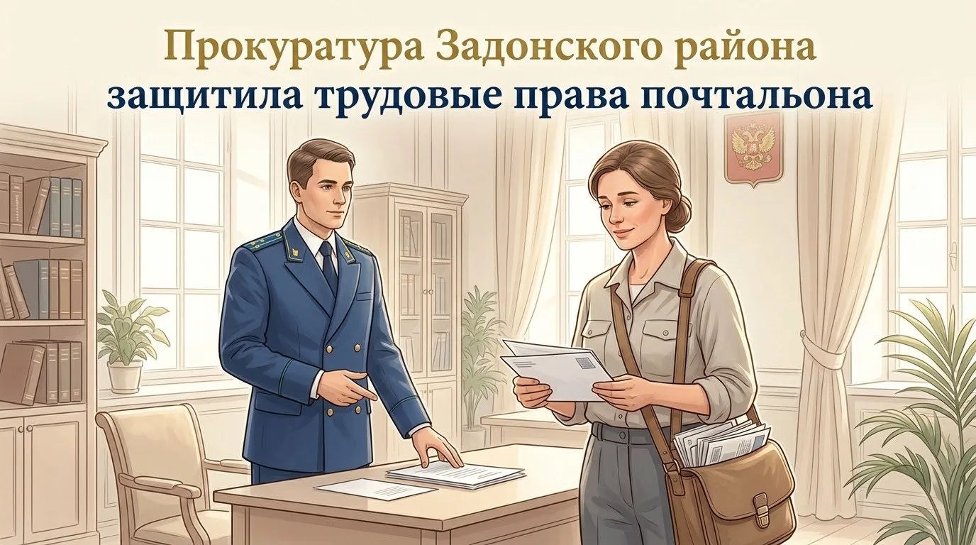 ✅Прокуратура Задонского района защитила трудовые права почтальона