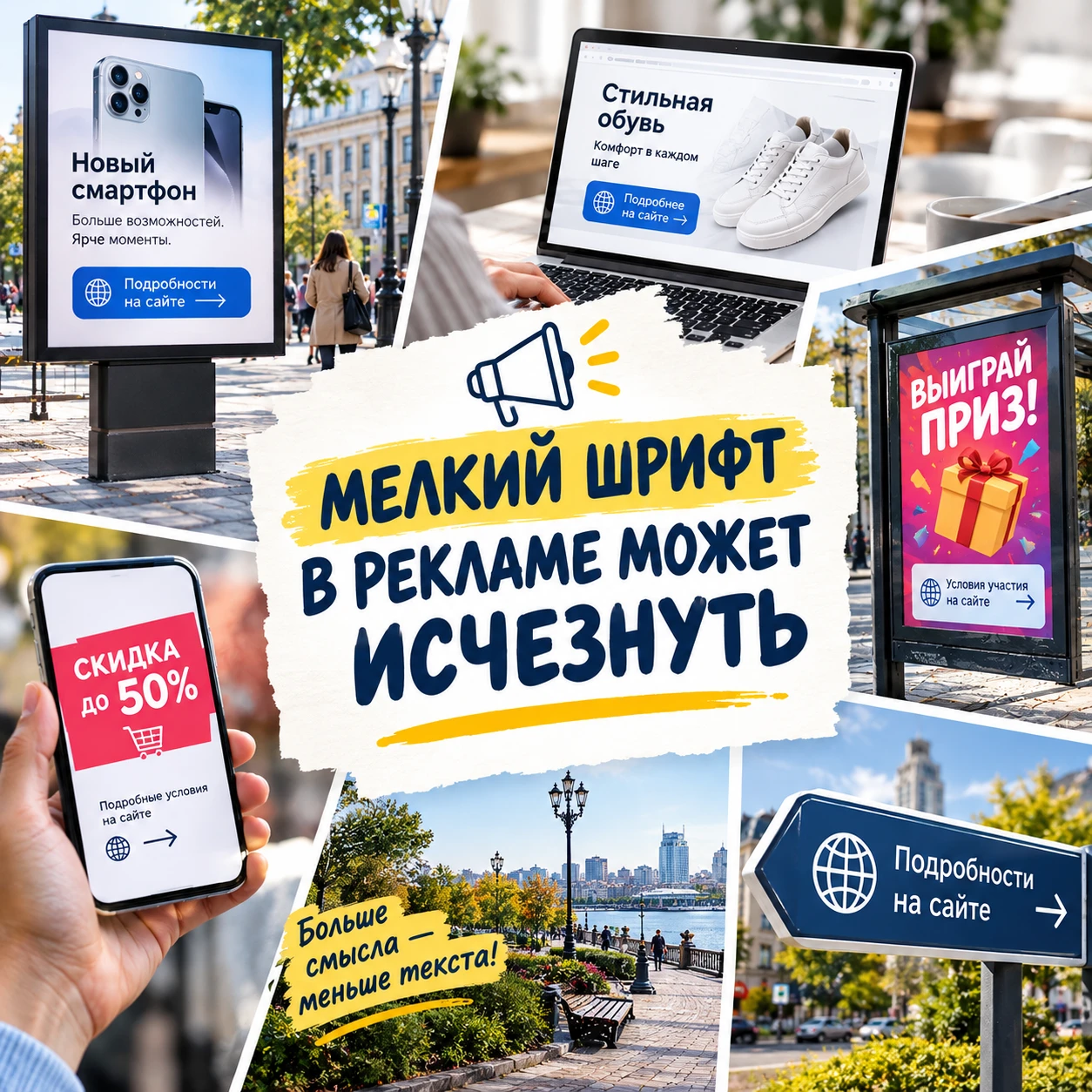 📢 МЕЛКИЙ ШРИФТ В РЕКЛАМЕ МОЖЕТ ИСЧЕЗНУТЬ