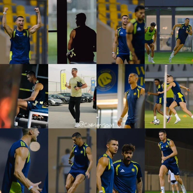 Сегодня в Al-Nassr присутствовал легендарный Криштиану ❤