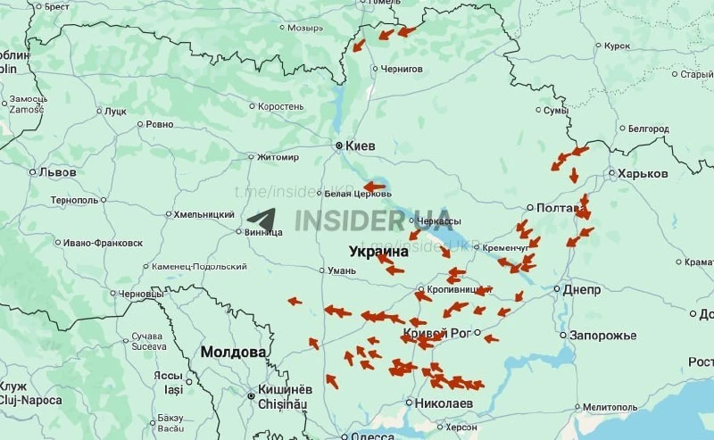 💥💥💥 Около сотни российских БПЛА находятся сейчас в небе над Украиной, — сообщают мон...