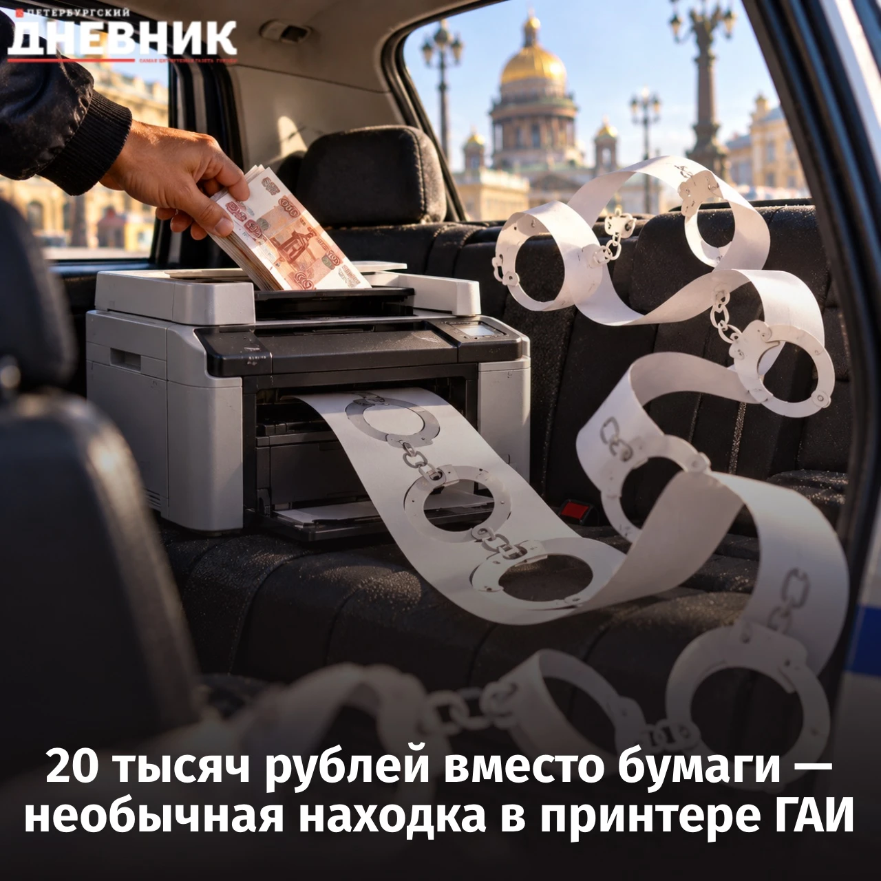 🖨️ В Петербурге водитель попытался дать взятку через принтер в машине ГАИ