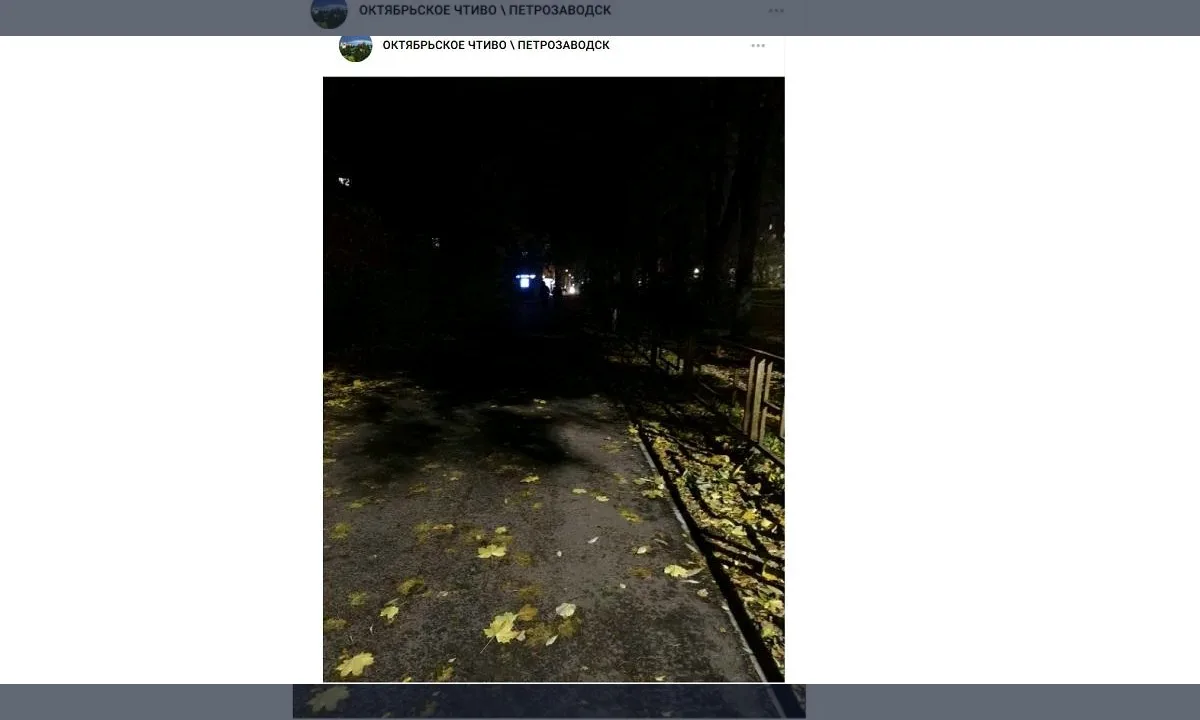 🧱 Петрозаводчане пожаловались на погрузившийся во мрак проспект