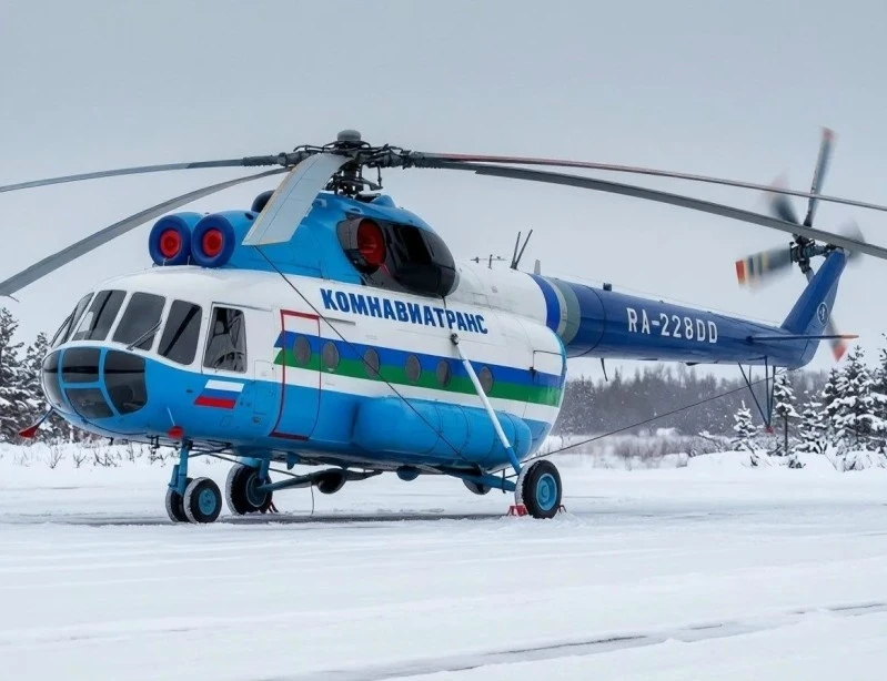 В Усинском районе возобновляют рейсы на вертолетах Ми‑8