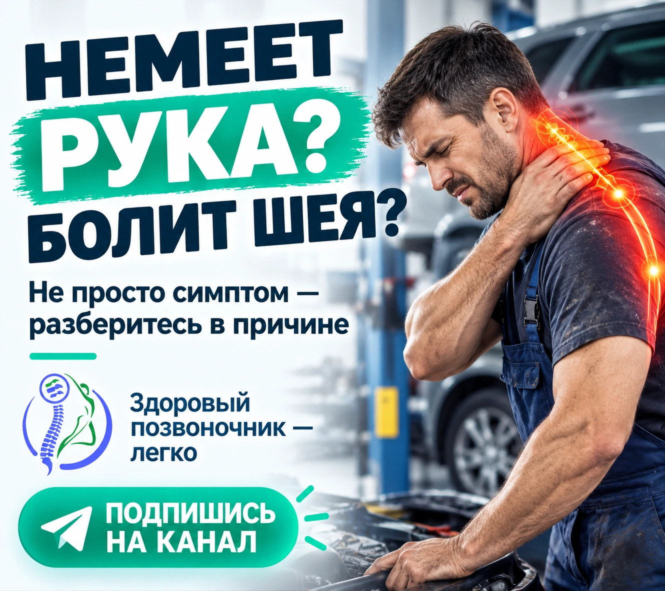 Немеет рука? Болят спина и шея? А головная боль стала привычной?