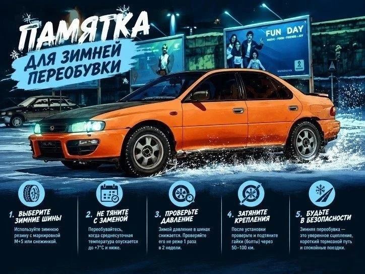 Холодает, а это значит, пора задуматься о сезонной переобувке автомобиля