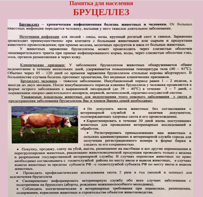 Памятки для населения