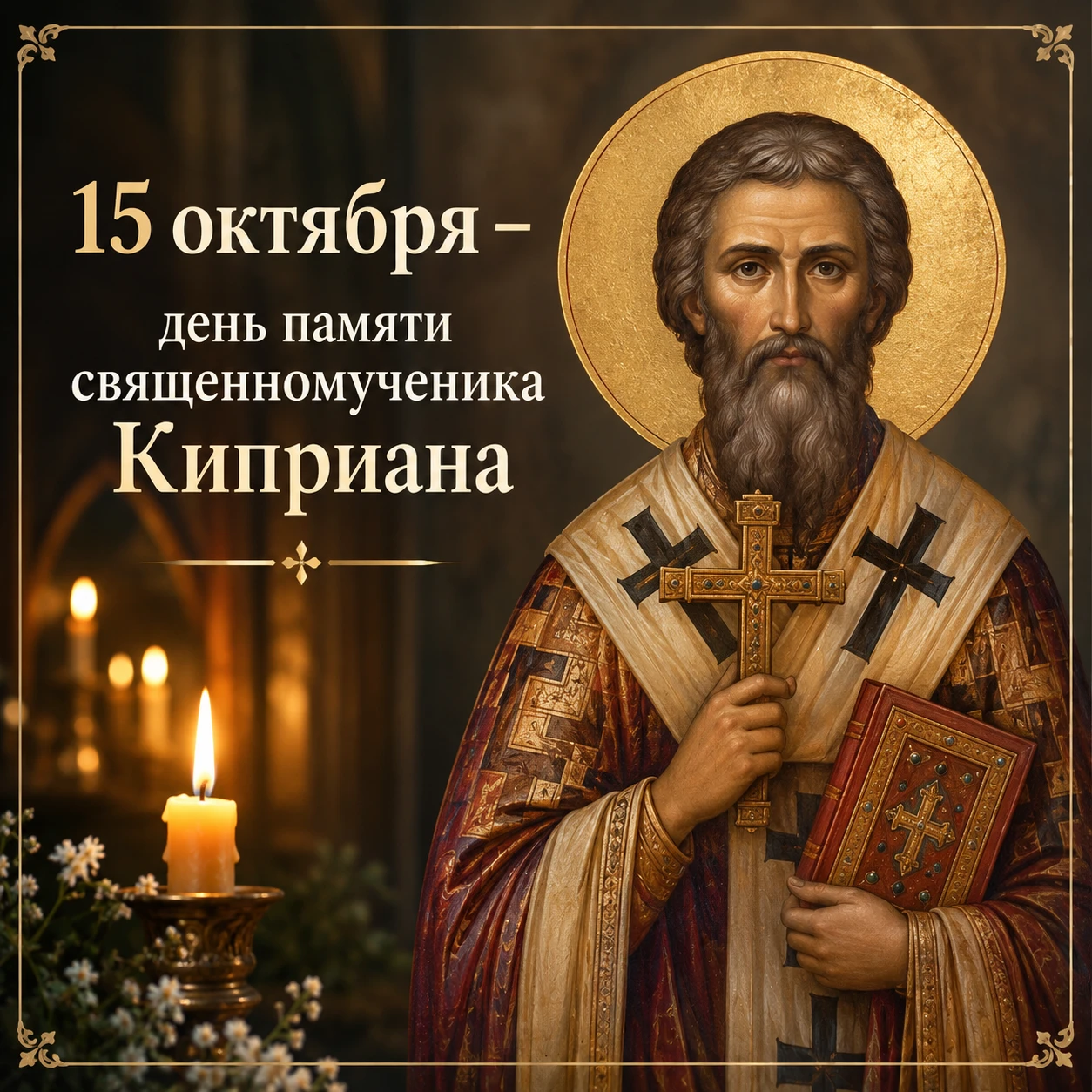 15 октября — день памяти священномученика Киприана ✨