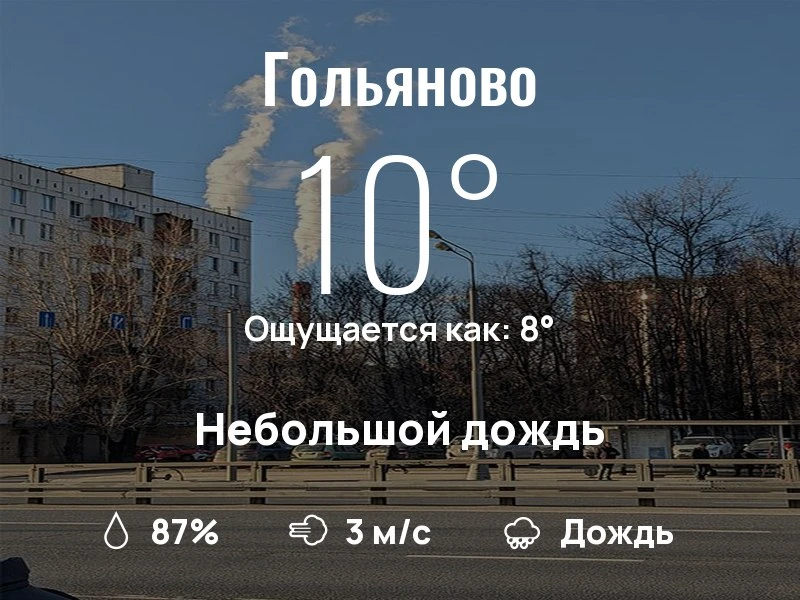 Что с погодой в Гольяново?