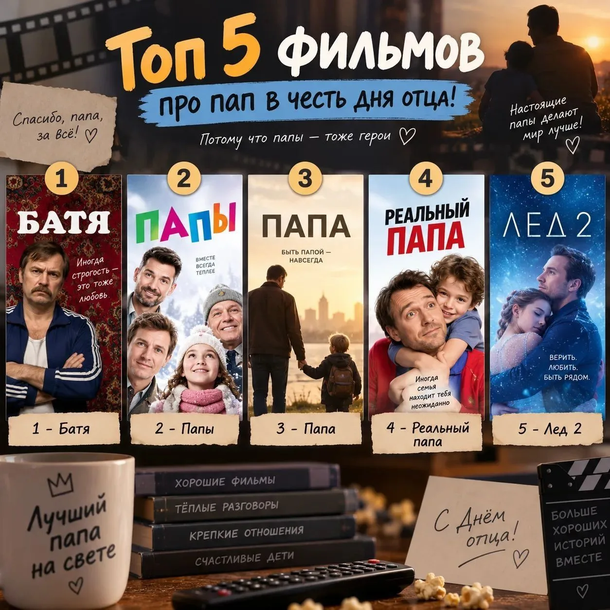 Папы бывают разные: киноподборка ко Дню отца