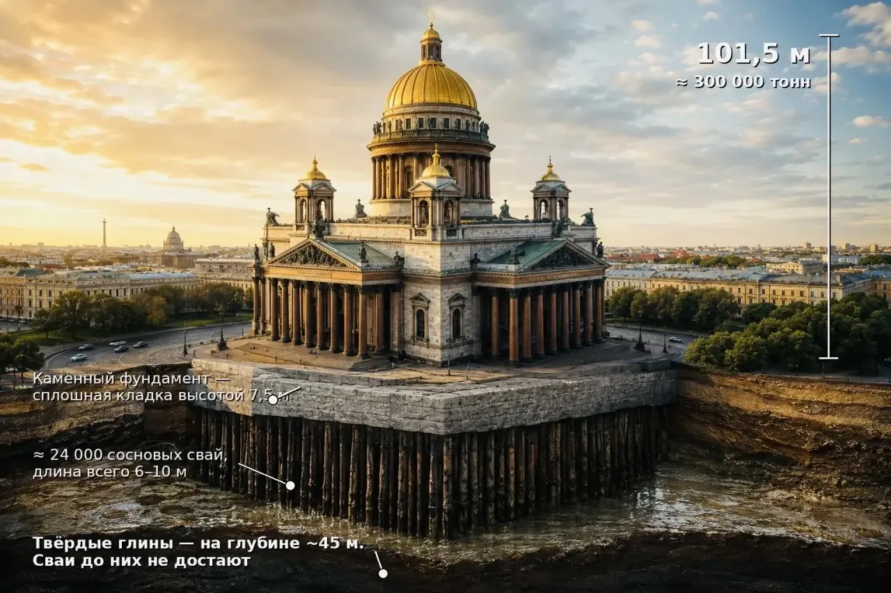 Исаакиевский собор: величие на «плавающем» фундаменте