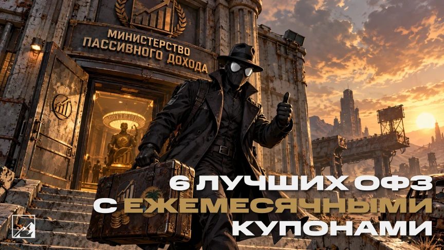 🦒 Пассивный доход на ОФЗ каждый месяц: 6 длинных выпусков с ежемесячной купонной зарпл...