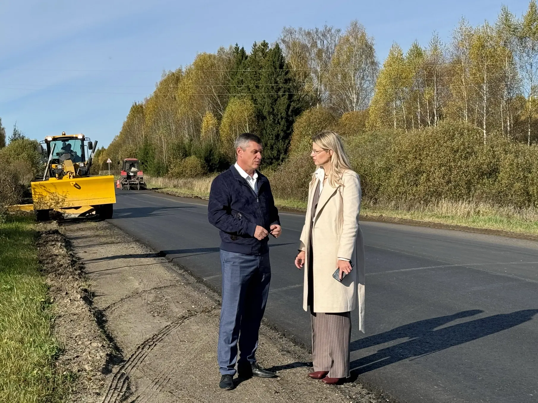 🛣️ В Лежневском районе завершён ремонт участка сельской дороги на подъезде к райцентру