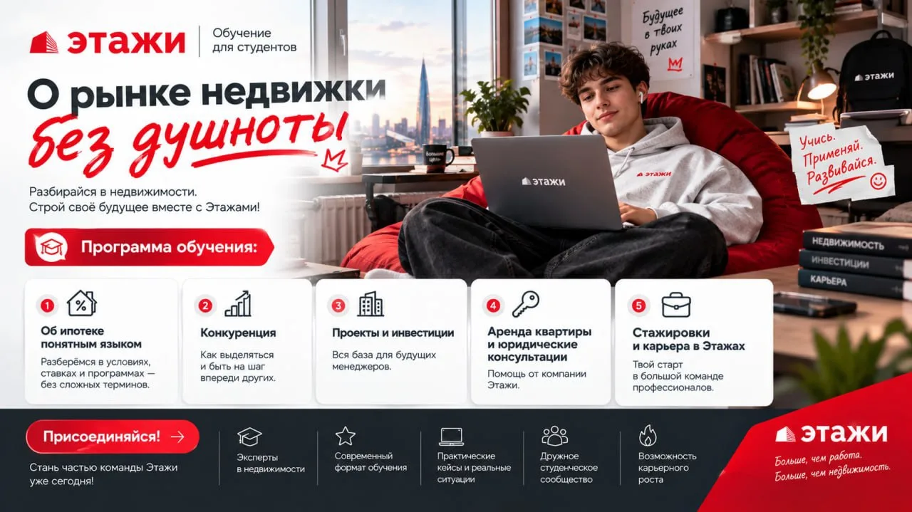🏙️ «Этажи»: разбираемся в недвижимости и строим карьеру