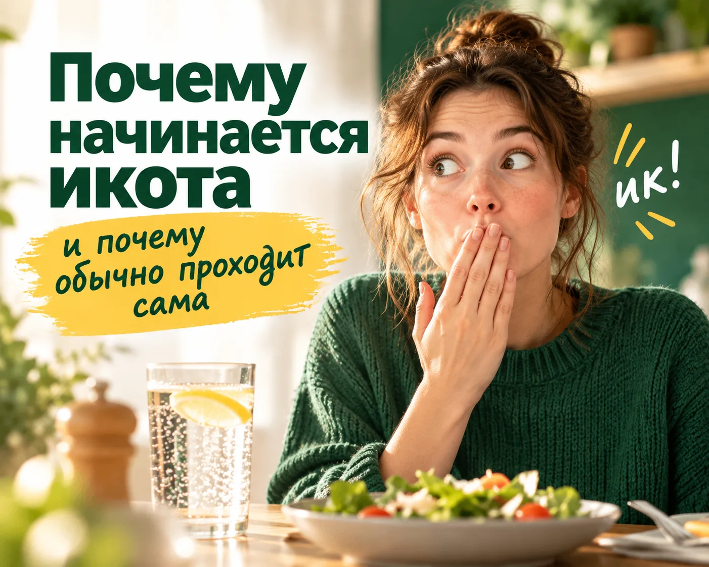 😮 «Ик!» — это не желудок подаёт голос.