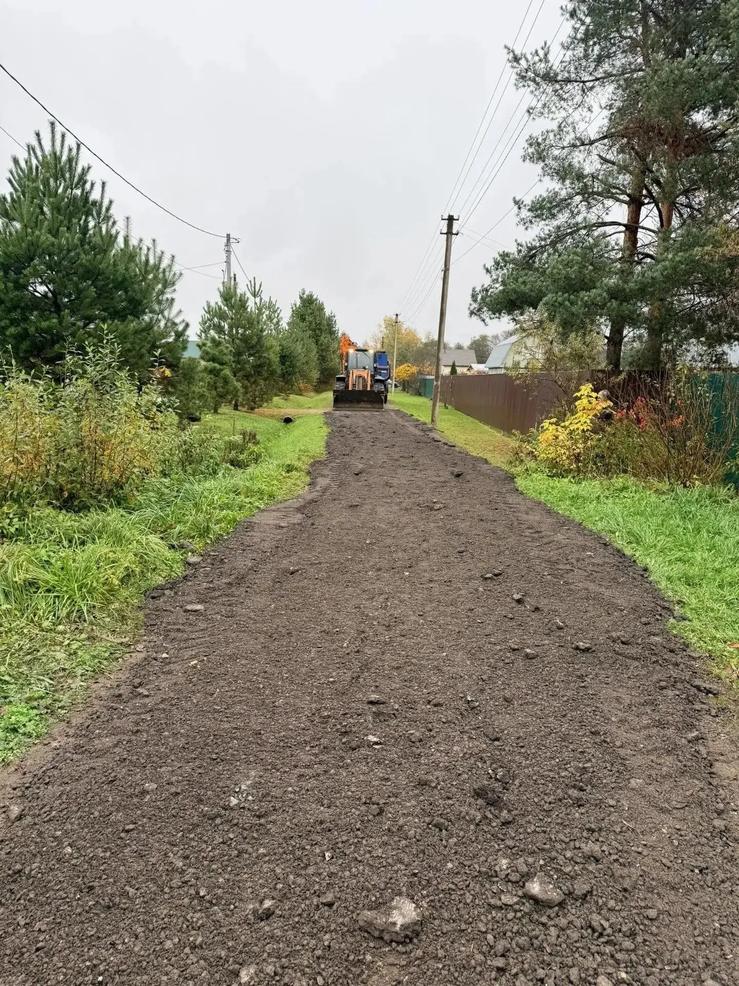 🚜 Подсыпка автомобильной дороги в д. Тарусово