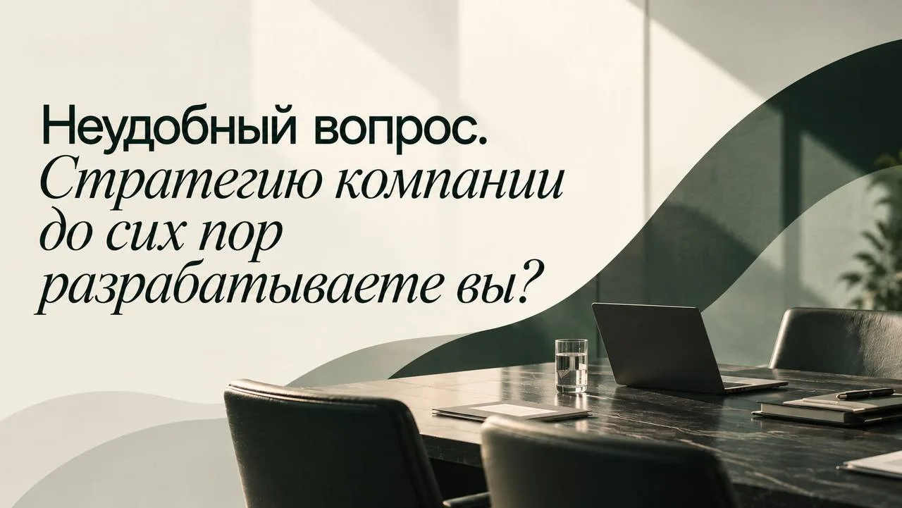 Неудобный вопрос. Стратегию компании до сих пор разрабатываете вы?