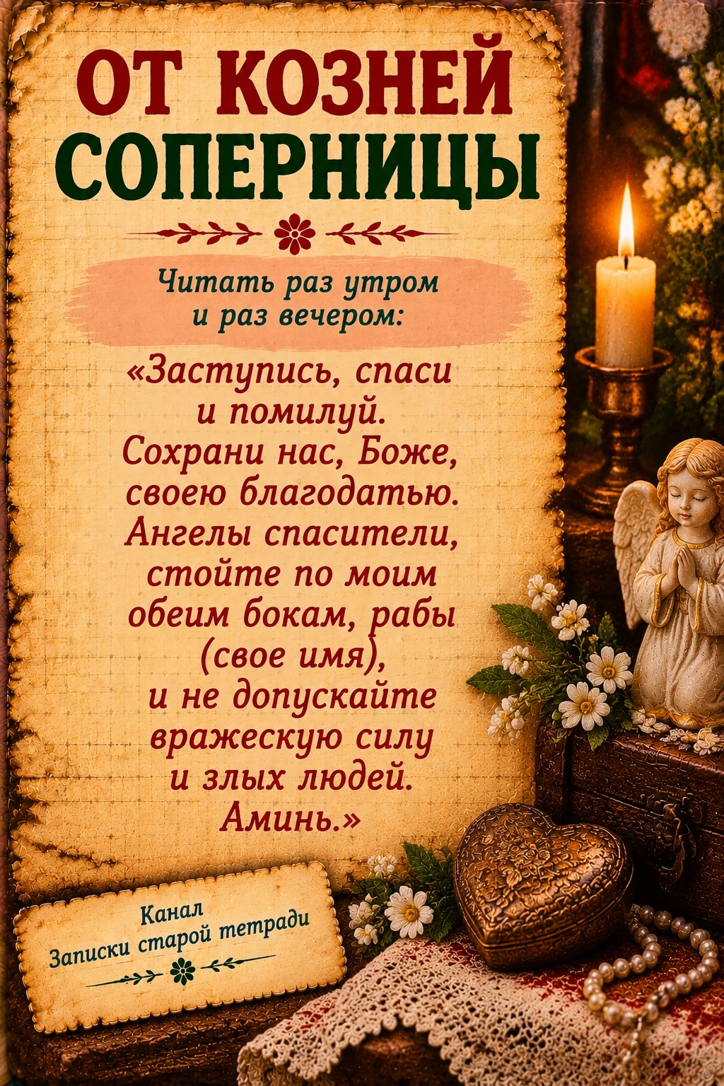 🕯️ От соперницы
