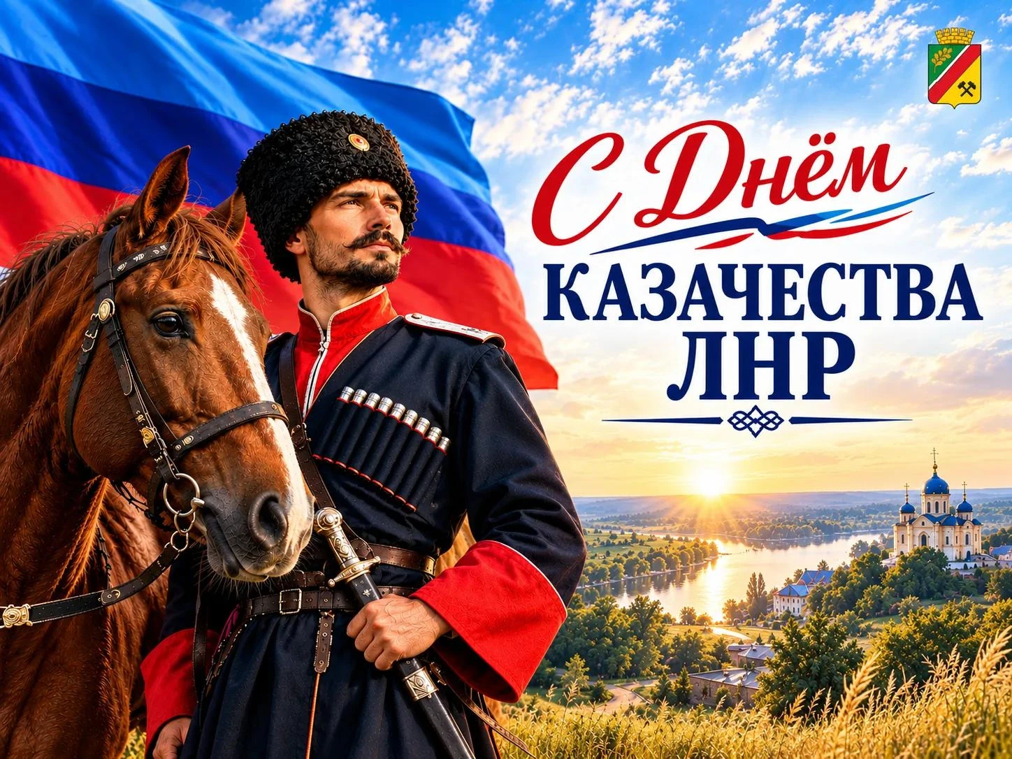 Поздравление главы городского округа город Первомайск Сергея Колягина с Днем казачества...
