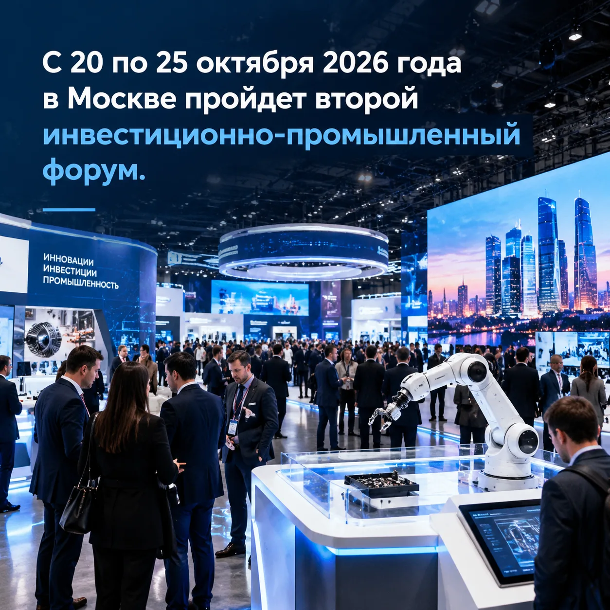 В Москве пройдет второй инвестиционно-промышленный форум (МИПФ 2026)