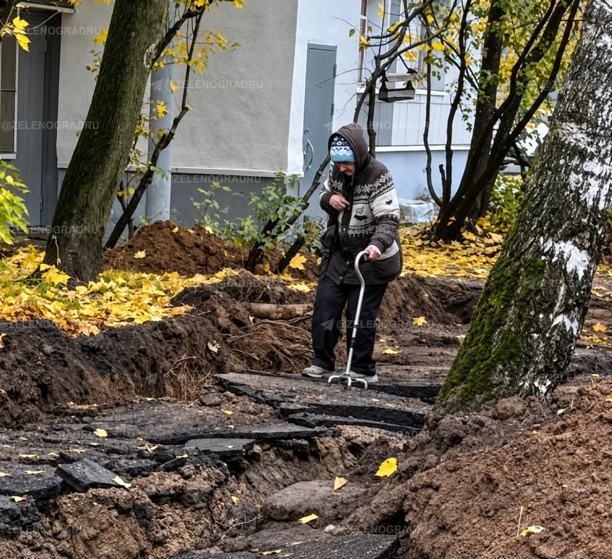 Весь стиль благоустройства дворов от «Жилищника» — на одном фото