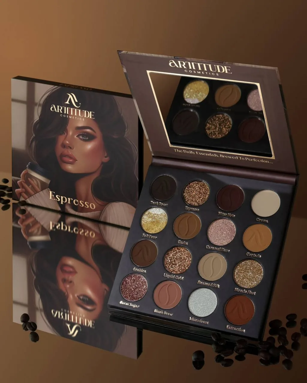 Какая же красивая палетка Espresso вышла у инди-бренда Attitude Cosmetics! Оттенки макс...