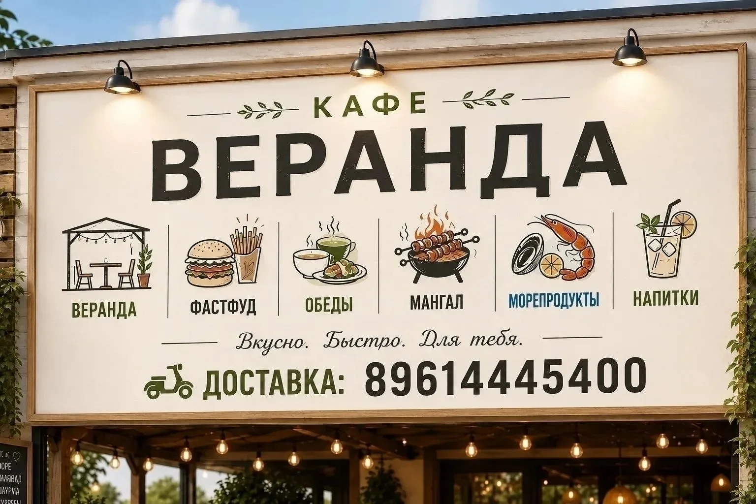 Кафе "Веранда" предлагает