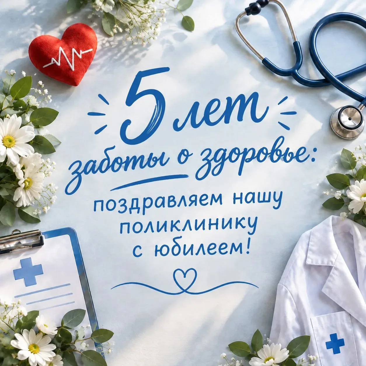 ❤️ 5 лет заботы о здоровье: поздравляем нашу поликлинику с юбилеем!