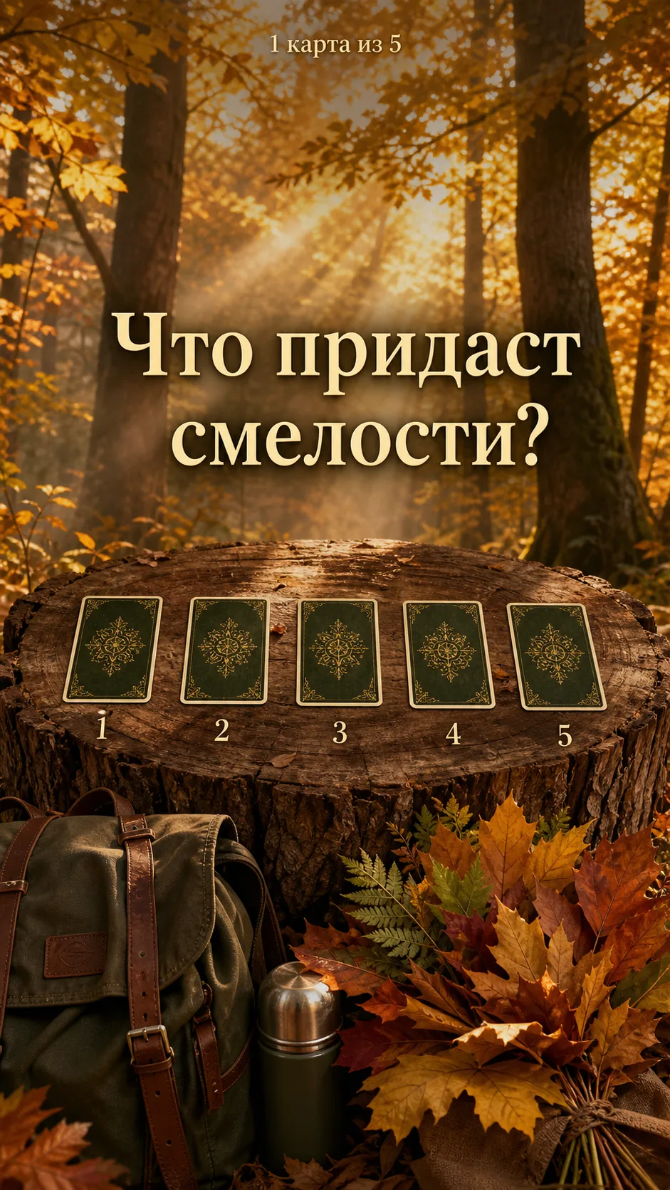 С добрым утром 🍂Новый день — новая возможность. Карты сегодня приготовили для вас 5 по...