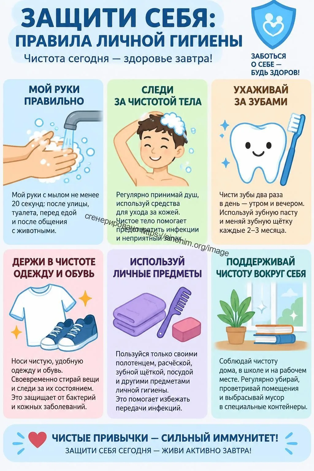Защити себя: правила личной гигиены