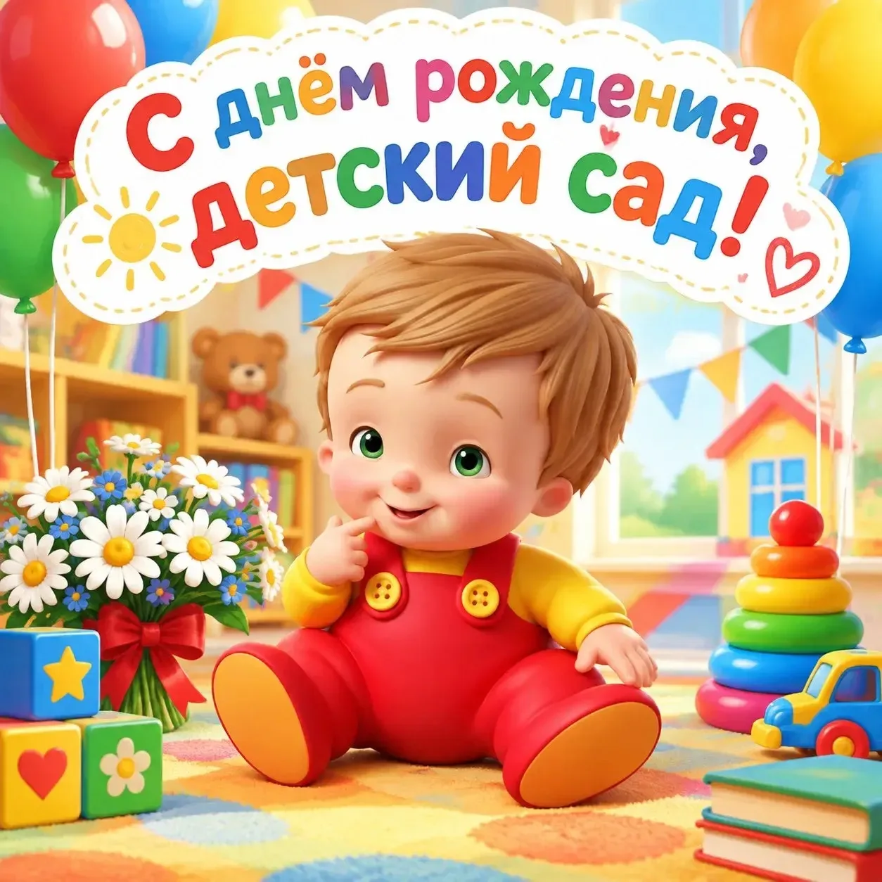 🎈С днем рождения, наш дорогой детский сад! Сегодня тебе исполняется 62 года!