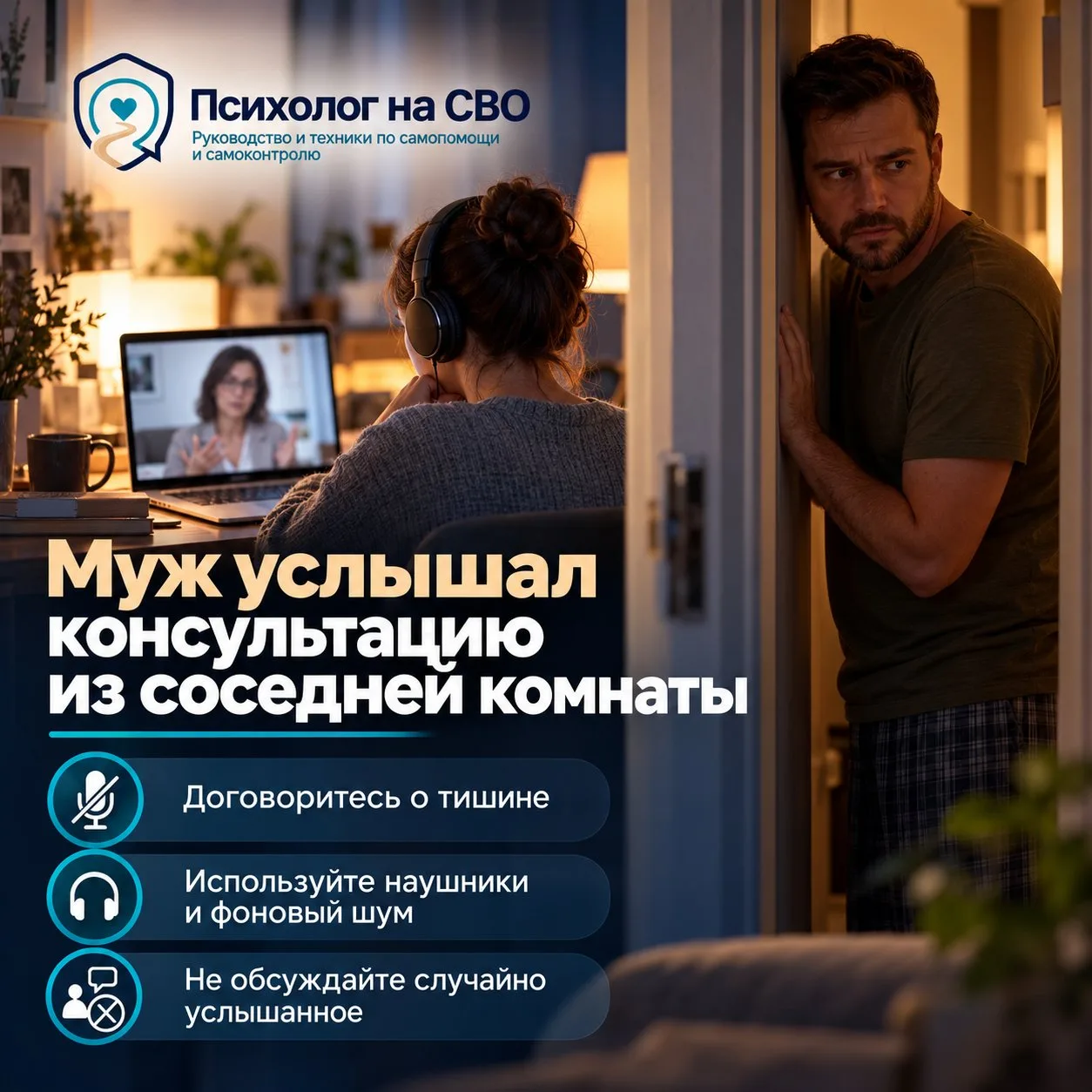 Муж услышал консультацию из соседней комнаты