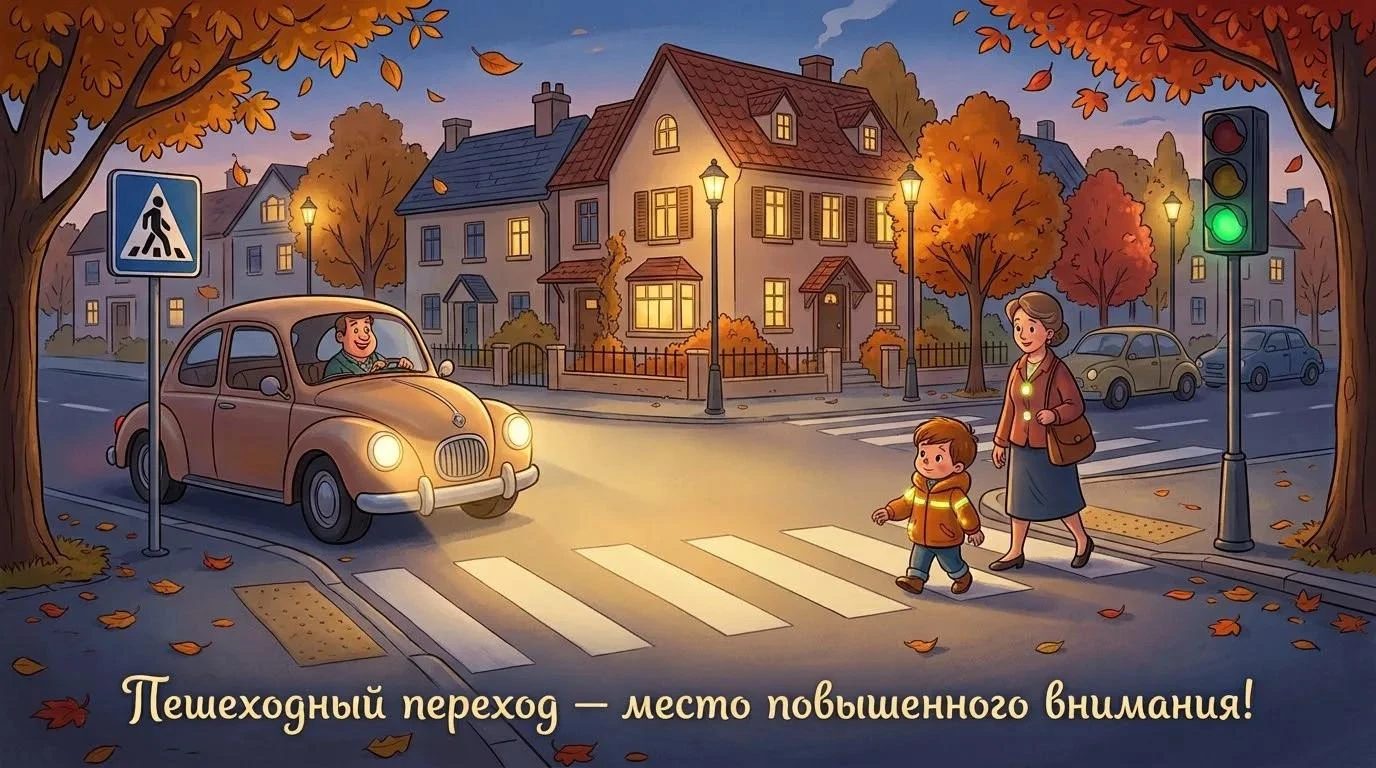 Пешеходный переход — место повышенного внимания
