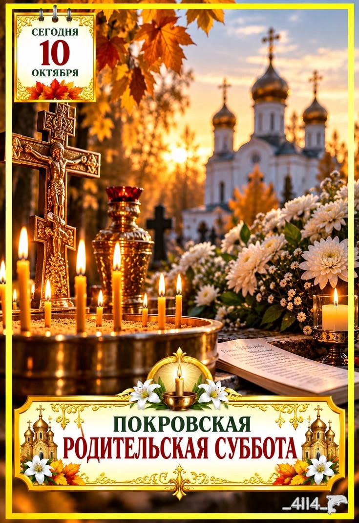 🙏 С Покровской родительской субботой! Пусть Покровская родительская суббота принесёт с...
