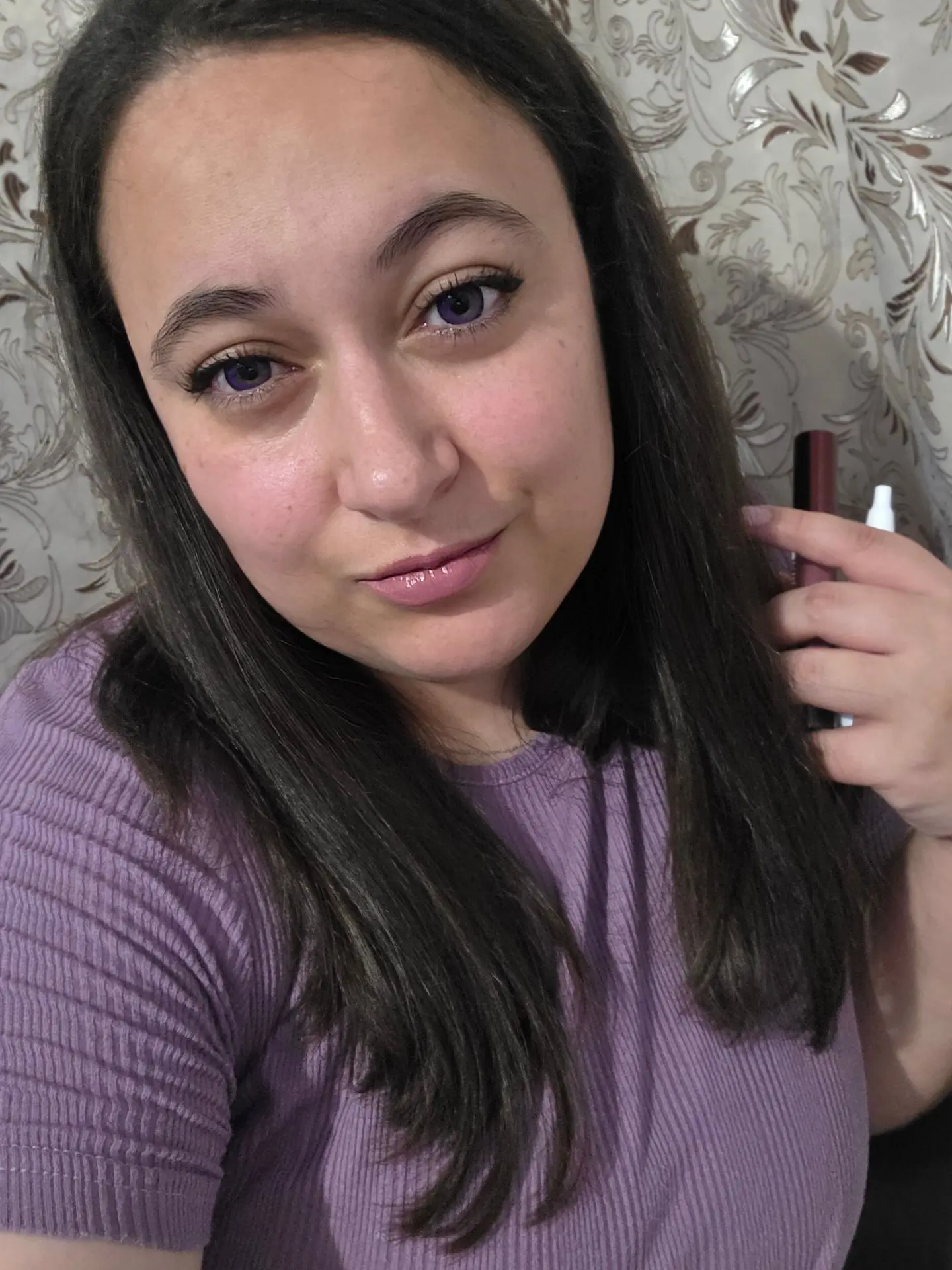 Сегодня мой цвет глаз подходит к моему домашнему платью🤦‍♀️🤣