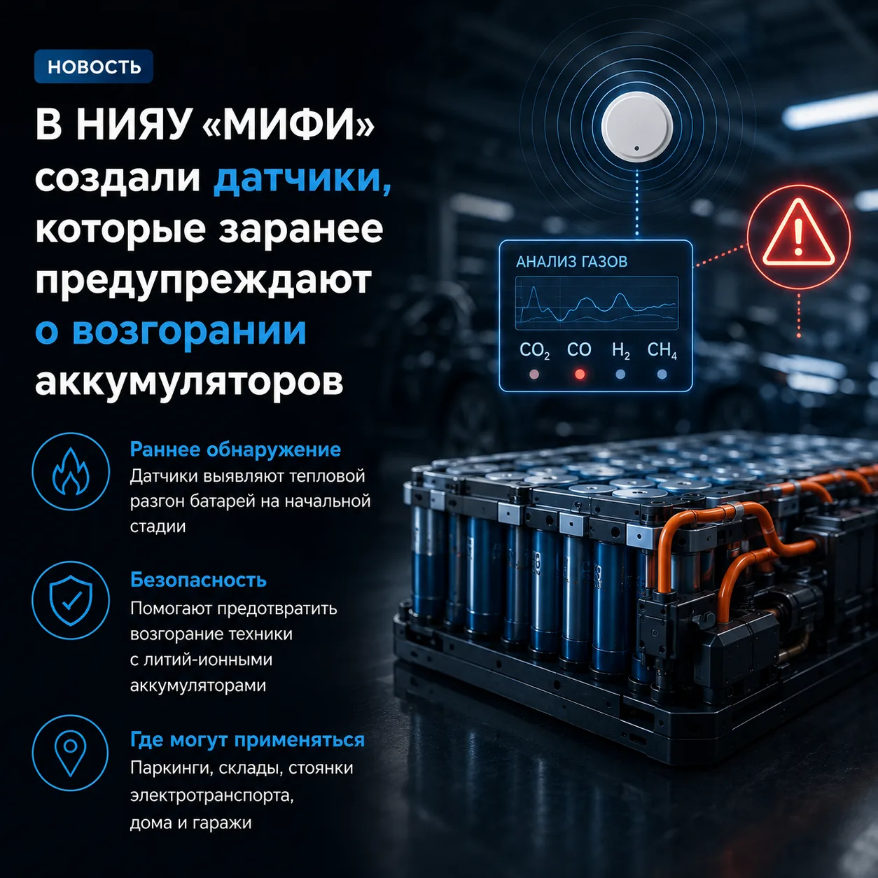 🔥 Можно ли заранее обнаружить риск возгорания аккумулятора?