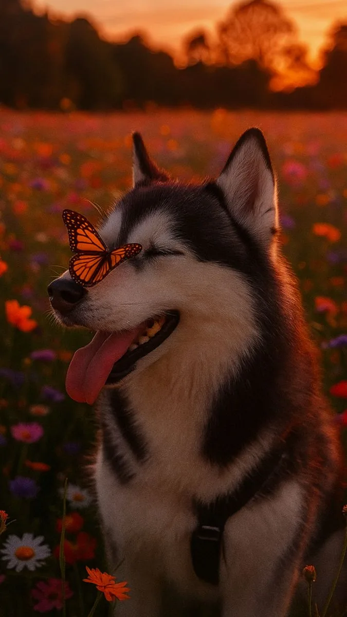 🦋 Бабочки и ромашки