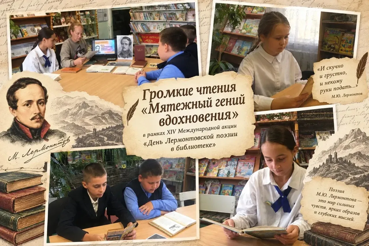 📚 В Новобеденьговской сельской библиотеке в рамках XIV Международной акции «День лермо...