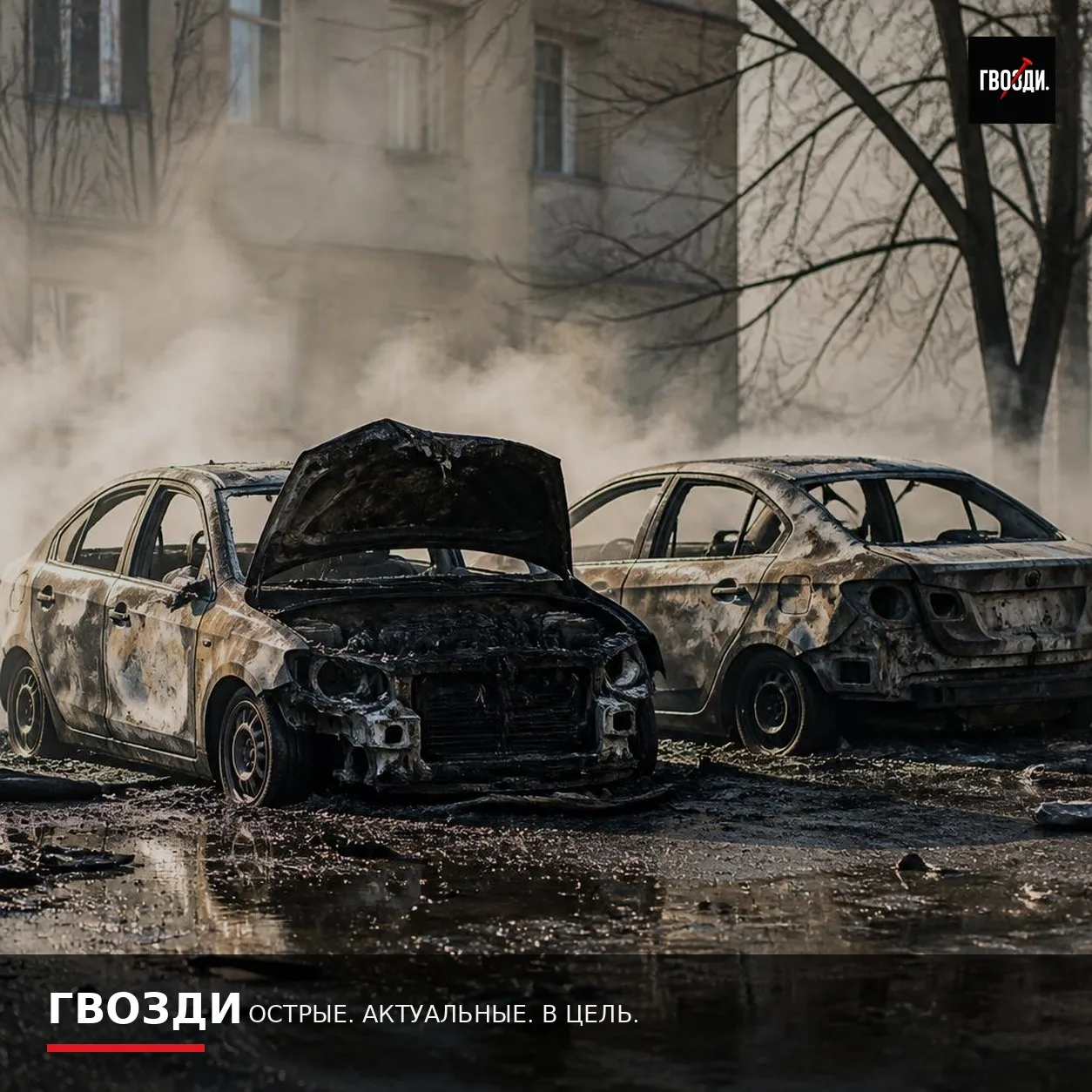 В Ульяновске взорвался Hyundai: огонь уничтожил две машины, пострадал человек