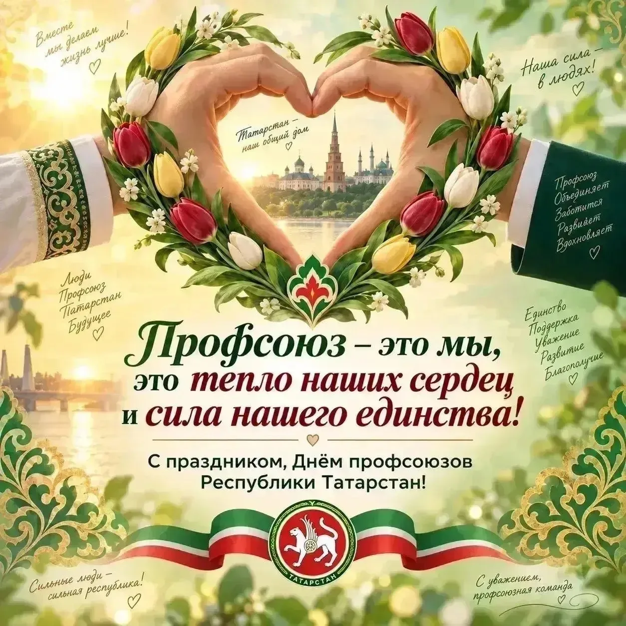 Сегодня мы отмечаем День Профсоюзов Республики Татарстан!