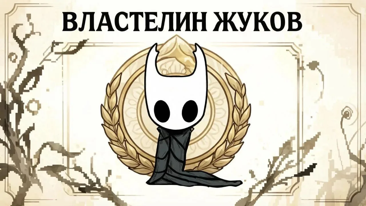 "Властелин жуков" - даётся тому, кто получил в Hollow Knight 100 подписчиков