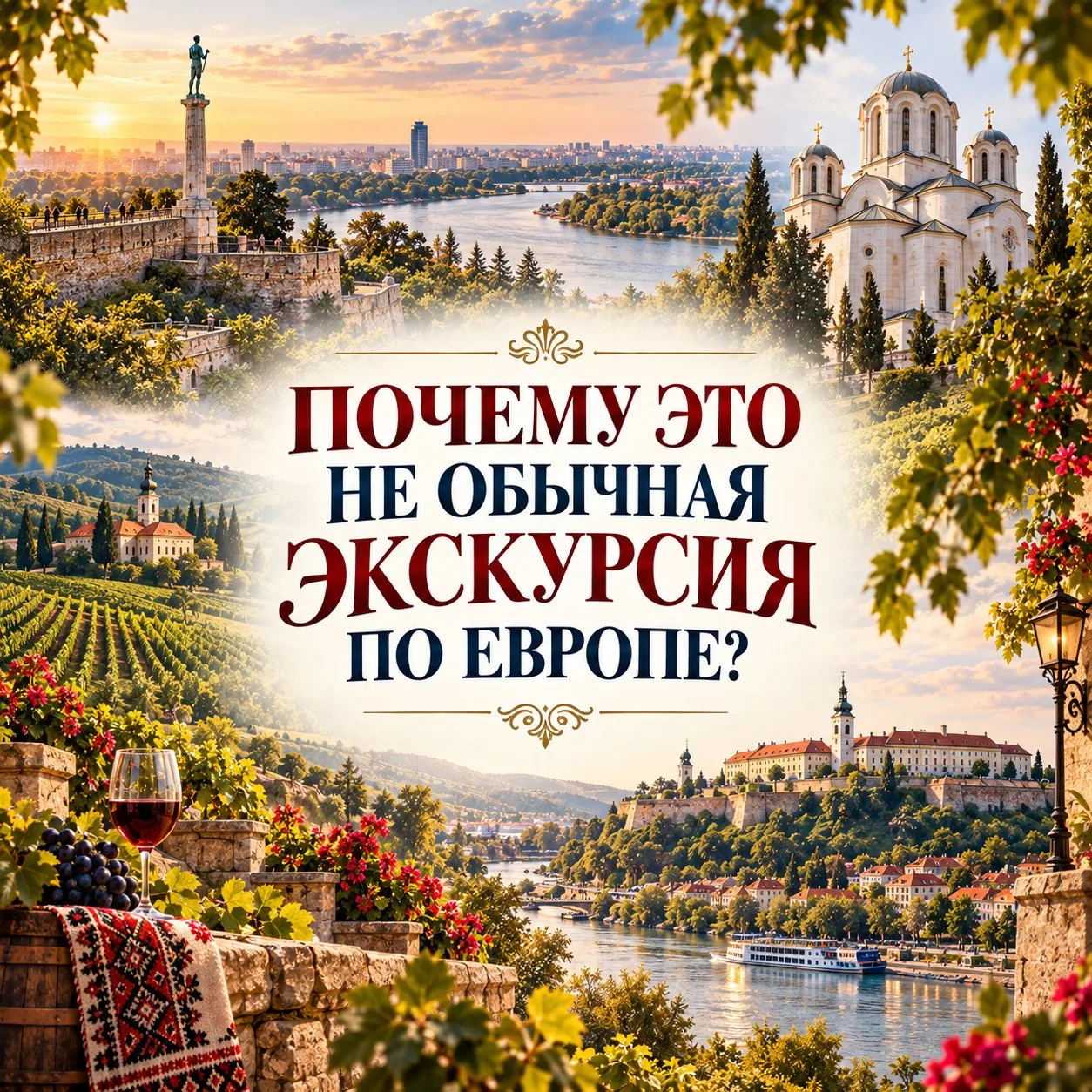 🏰 5 ДНЕЙ • БЕЛГРАД — ТОПОЛА — ОПЛЕНАЦ — НОВИ-САД — ФРУШКА-ГОРА — СРЕМСКИ-КАРЛОВЦИ