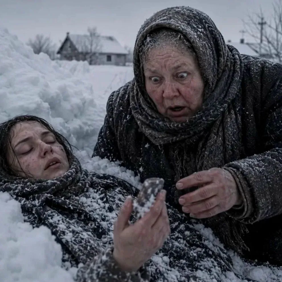 Сельская знахарка вытащила замерзающую незнакомку. Но когда она разжала её пальцы и уви...