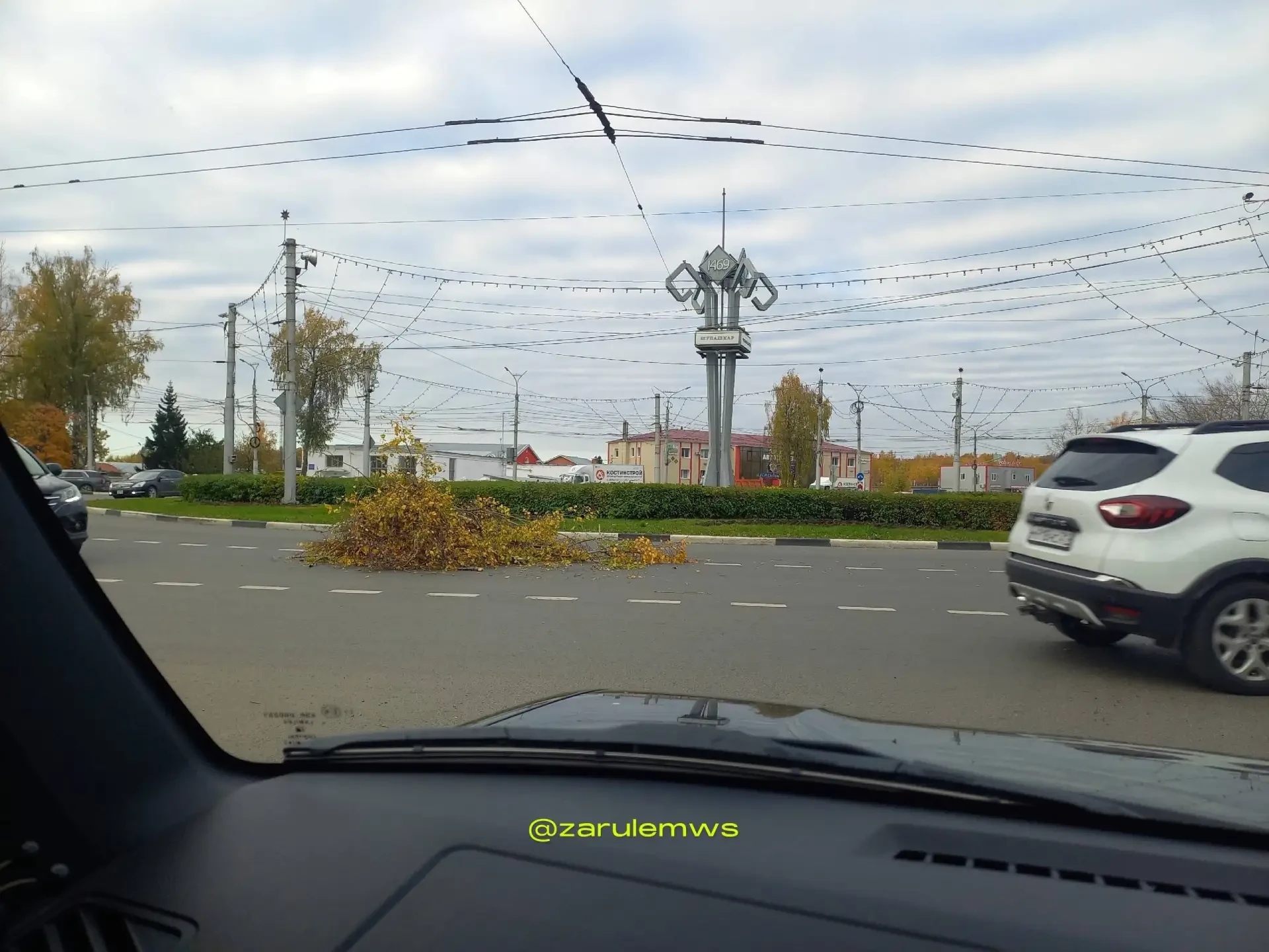 ⚡ Дерево перекрыло дорогу на кольце у «Ромашки»