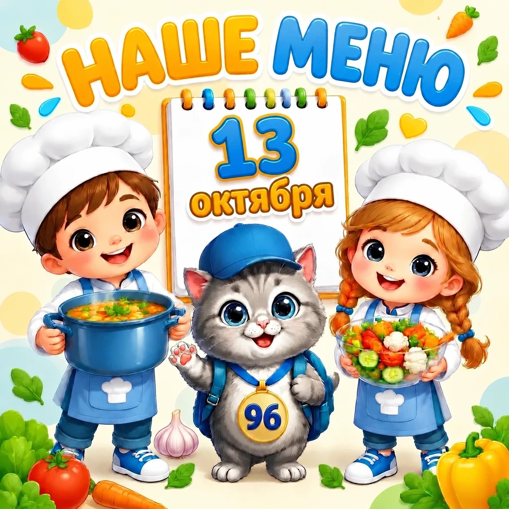 🍽 НАШЕ МЕНЮ на 13 октября