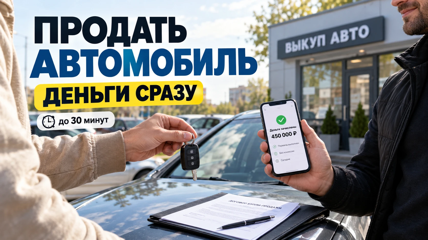 🚗 Продать автомобиль и получить деньги сразу.