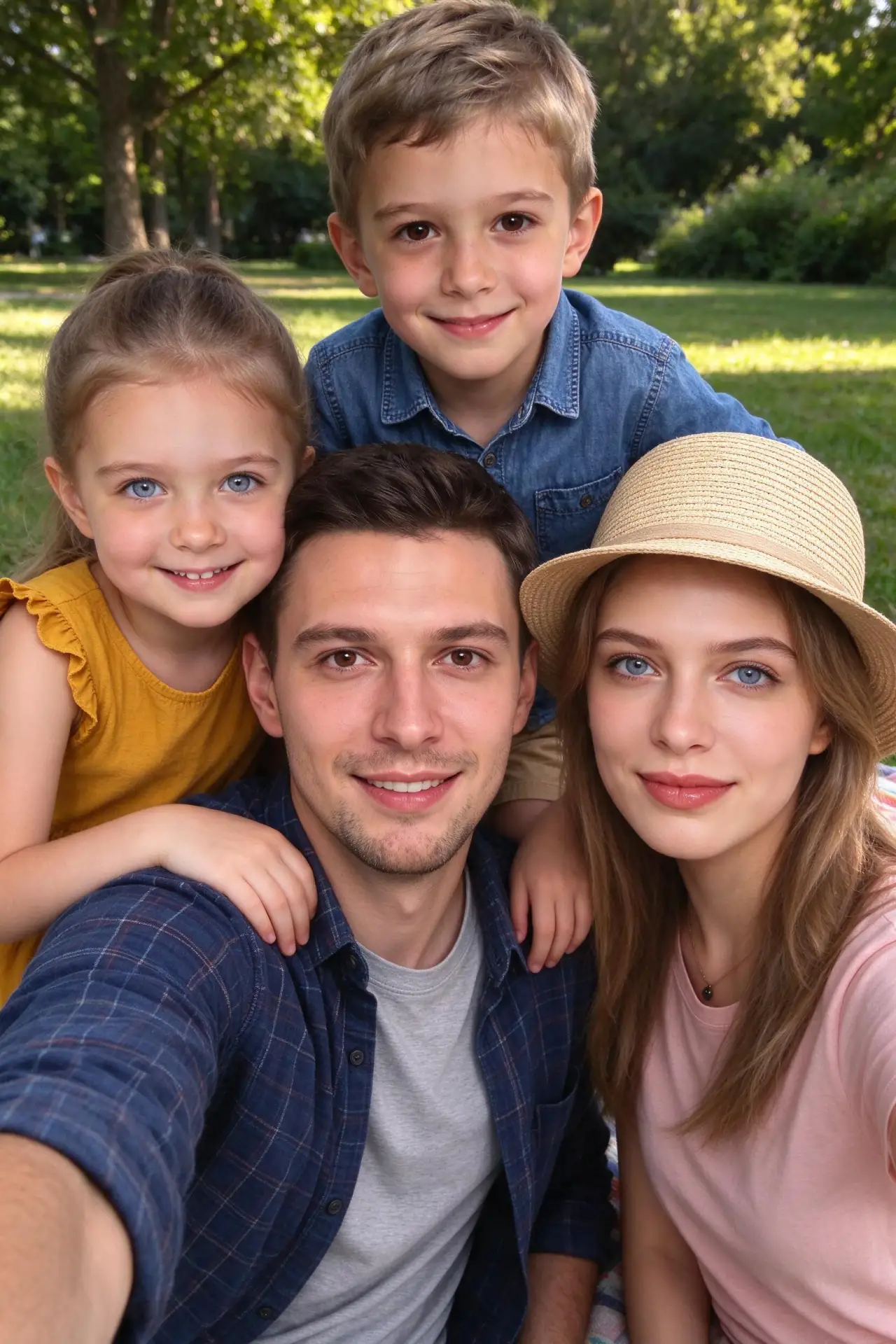 🌳 Семейное селфи в парке