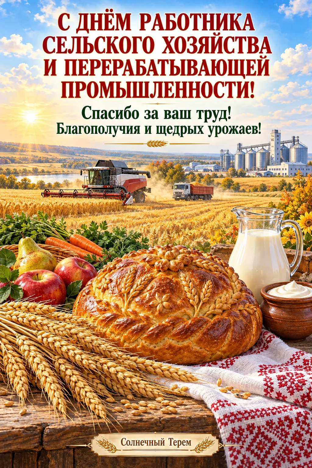 За вкусным хлебом, свежими продуктами и богатым урожаем стоит большой человеческий труд...
